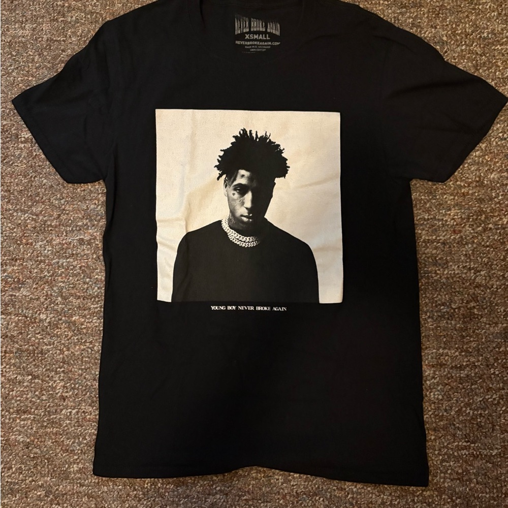 NBA YOUNGBOY Black Graphic T-Shirt